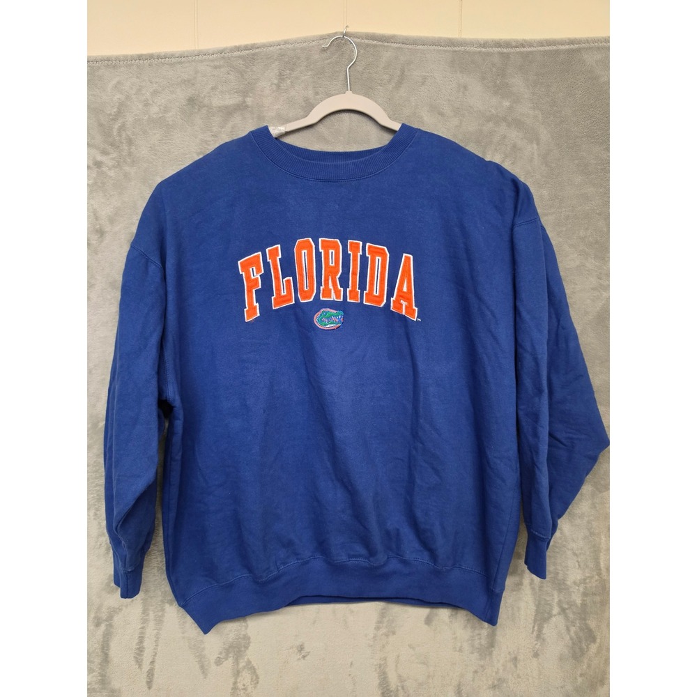 Old Varsity Brand Florida Gators Sweatshirt Mens 2XL Blue Crewneck UF NCAA